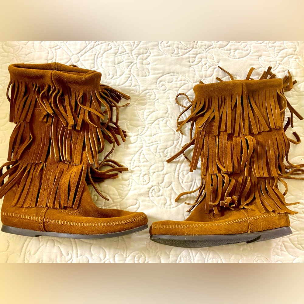Minnetonka Fringe Boots